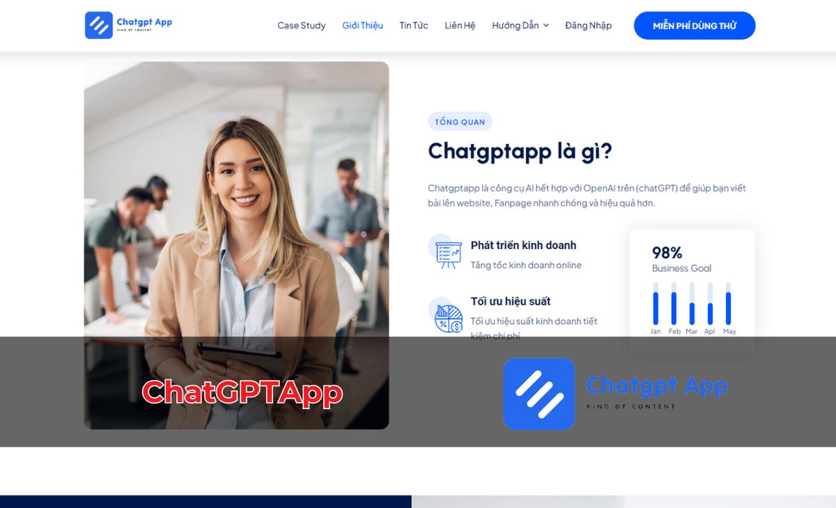 ChatGPTApp - Ứng dụng viết content tự động HOT và được sử dụng nhiều nhất 2023