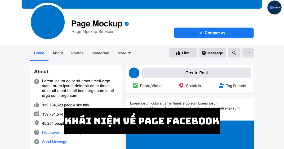 Khái niệm về Page Facebook